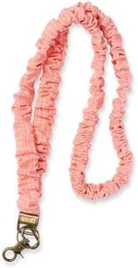 ANDI Neck Lanyard For Women - Scrunchie Cute Lanyard for Keys, Id Card Holder, Wallet - Aesthetic Long Lanyard (Coral Gingham)