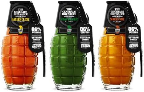 The General’s Hot Sauce Tres Soldados 6oz, 3-Pack Gift Set – Gourmet Hot Sauce Variety with Jalapeño, Cayenne & Habanero – American Grown, All-Natural, Spicy Sauce Collection - Veteran-Owned