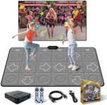 YRPRSODF Dance Mat for Kids and Adults, TV Dance Mats Game for Girls Boys,Dance pad for Exercise, Double Dancing Mat for Family Games,Gifts Ideas for Girls and Boys,Grey