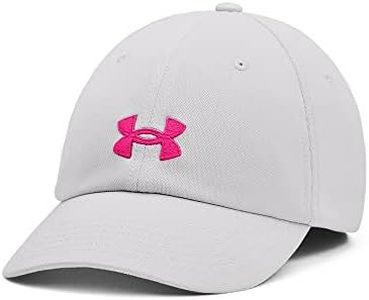 Under Armour Women's Blitzing Cap Adjustable, (014) Halo Gray / / Rebel Pink, One Size