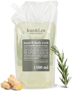 Jean & Len Lavamani Rosmarino e Zenzero in confezione di ricarica, deterge e cura la pelle, profumo fresco e speziato, sapone liquido, senza siliconi, parabeni e microplastiche, 1,5L