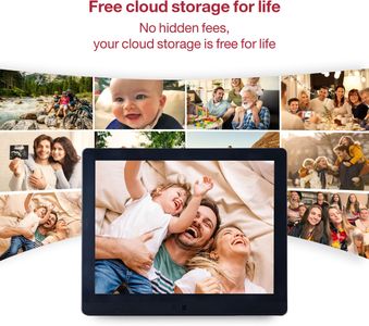 Pix-Star 15" WiFi Digital Picture Frame – IPS Display, Motion Sensor, Photo & Video Sharing