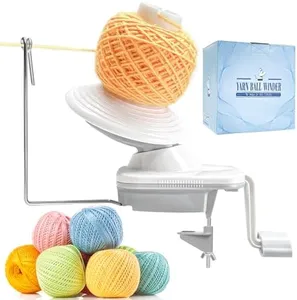 Yarn Winder, Yarn Ball Winder, Easy-to-Install Yarn Cake Winder Efficiently Make Neat 3.5 oz Yarn Cake, Sturdy ABS Yarn Winder for Crocheting with Lower Noise,The Helper for Knitting Enthusiast