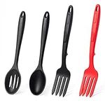 4 PCS Silicone Serving Spoons for C