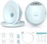 Paruu P20 Electric Breast Pump, Wearable, Hands Free & Portable with 4 Modes 12 Suction Levels, Double-Sealed 19/21/24mm Flanges, Visual Design of Milk Volume (2 Pack, Light Green)