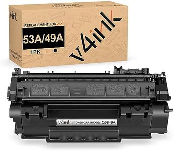v4ink Compatible 49A 53A Toner Cartridge Replacement for HP Q5949A Q7553A for use with HP 1320 1320n P2015dn P2015 P2015n 3390 3392 1160 P2014 M2727nf MFP Printer (Black,1 Pack)