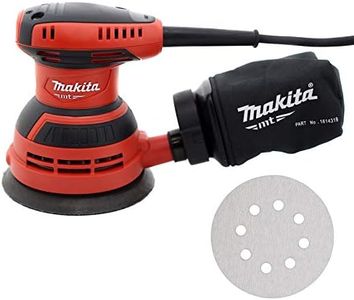 Makita M9204 Random Orbit Sander, Red/Black, 125 mm