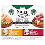 NUTRO Natural Choice Adult Wet Dog Food Cuts in Gravy Grain Free, 6 Simmered Beef & Potato Stew, 6 Tender Chicken, Sweet Potato & Pea Stew, 12x100g Trays