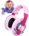 Vanderfields Baby Ear Protection Toddler - Baby Ear Muffs Noise Protection Infant - Pink Unicorn - 22dB NRR - Age 3 Months / 3 Years - Passive Earmuffs Baby Noise Cancelling Headphones