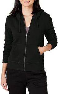 Amazon Essentials Women's Sherpa-Lined Fleece Full-Zip Hooded Jacket (Available in Plus Size), Black, 1X