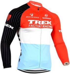 Sports Thriller Rider Mountain Bike Clothing & Road Bike Clothes Bicycle Tshirt Long Sleeve for Men Cycling Jersey + Bib Trousers Kit X-Large
