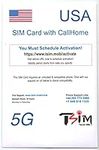 TSIM USA SIM Card 30Days + Alaska, Canada, Mexico | High Coverage Using AT&T Network | Call Home to Canada | 15GB Data + Unlimited Talk/Text + Hotspot