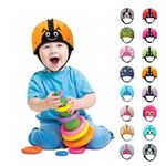 SafeheadBABY Award-Winning Infant Safety Helmet Baby Helmet for Crawling Walking Ultra-Lightweight Baby Heagear Expandable and Breathable Toddler Soft Helmets - Ladybird Orange