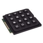 Techtonics 4×4 Matrix 16 Keyboard Keypad Telephone Style - Black