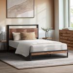 Oikiture Single Bed Frame with MDF 