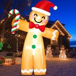 MICOCAH 8FT Gingerbread Man Christm