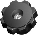 Innovative Components AN8C-F7S21 2.48" Fluted knob thru hole 1/2 - 13 steel zinc insert soft touch (Pack of 10)