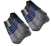 SJeware Polyester 12 Pairs Sports Solid Ankle Length Socks For Men & Women, Multicolor, Pack Of 12, Free Size