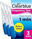 Clearblue Pregnancy Value Bundle: Rapid Detection Pregnancy Tests (3 Tests), Easy at Home Pregnancy Test - Results As Fast As 1 Minute, Packaging May Vary