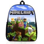 Ksopsdey Backpack for Kids, Cartoon 3D Printed School Backpack With Big Pockets for Kids, Steve Kids Backpack, Cartoon School Bag for Boys Elementary and Middle School Students