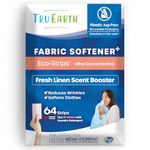 Tru Earth Fabric Softener Strips for Washing Machine, Alternative to Fabric Softener Liquid and Pods, Fresh Linen Scent Booster, Up to 128 Loads Per 64-Count