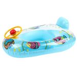 Optifit® Kids Inflatable Swimming Ring With Cartoon Steering Wheel & Horn, Durable PVC, Leakproof Valve, 55-57cm Ideal For Toddlers 3-5 Years - Fun & Safe Pool Float For Beach & Indoor Pools