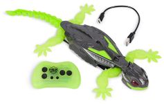 HEX BOTS Wall Crawler Gecko, Rechargeable Remote Control Robot Kids Toys, Climbs up Walls for Prank Toys & Games, RC Robot Toys for Boys & Girls Ages 4 & Up