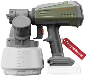 Tilswall Brushless Cordless Paint Sprayer Compatible with Dew 20V Battery (Battery Not Included), Easy Side-Fill, Electric HVLP Spray Paint Gun for House Painting, Furniture, Outdoor (Green, 1300 ml)