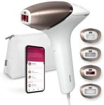 Philips Lumea Prestige IPL Hair Removal Device Incl. 4 Attachments & Bag BRI948/00 - Body & Face, Long-Lasting Smooth Skin, Laser & Studio Alternative, Gifts for Women