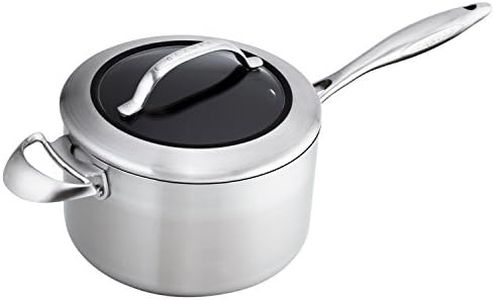 SCANPAN SP65232000 CTX 4qt Covered Sauce Pan, Stainless Steel, 3.5 liters, Silver