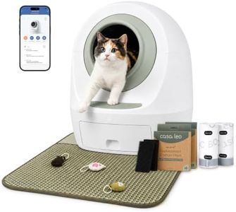 Casa Leo Automatic Self Cleaning Cat Litter Box Bundle with App Control