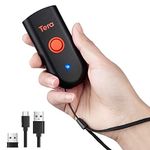 Tera Mini 1D 2D QR Bluetooth Barcode Scanner Wireless Portable 1D USB Wired Bar Code Reader 3 in 1 (2.4G Wireless & USB Wired & Bluetooth) Pocket Barcode Reader, 1200-UK