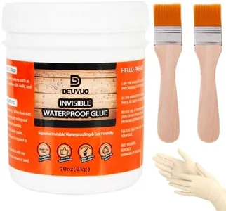 Deuvuo 70 Oz Transparent Waterproof Coating, Super Strong Invisible Waterproof Sealant for Bathroom, Kitchen, Garden, Roofs, Walls (2 KG)