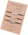 Friend Ship Bracelets Best Friend Bracelet String Bracelets Butterfly Bracelet Start Bracelets Knot Bracelets Friendship Bracelets for 3 Matching Bracelets Jewelry Gifts