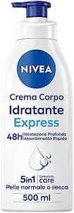 Nivea Crema Corpo Idratante Express, Assorbimento Extra Rapido, Idratazione Profonda e a Lunga Durata, 500 ml