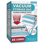 Vacuum Storage Bags, 10 Jumbo Space