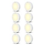 Murphy Aluminium 3W Strikon Round Led Surface Cabinet Down Light (Pack Of 8, Warm White)