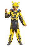 Bumblebee Toddler Costume, Official Transformers Rise of the Beasts Muscle Padded Costume and Mask, Size (3T-4T)