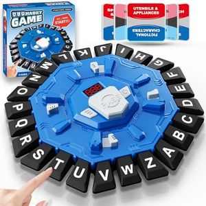 Word Game Family Board Games for Kids & Adults with 2 Modes,220 Topic Categories 24 Letters Pressing Game,Fun Fast-Paced Puzzle Games for Boys Girls Age 3+, 2-8 Players,Christmas & Birthday Gifts,Blue