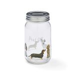 Cooksmart British Designed Money Jar | Money Box For Saving Cash or Coins | Piggy Bank For Adults & Family - Curius Dogs