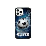 Personalised Football Water Ball Phone Case/Cover Compatible with iPhone 7/8 / SE 2 (2020) Rubber