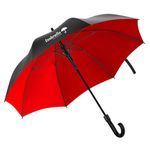 ISABRELLA Umbrella for Men Big Size, Large Golf Umbrella with Fiberglass Shaft, Anti-slip handle, One-Click Auto Open, 60 Inch Big Umbrella for Men, Women, Family - Ideal for 3-4 People (Red)