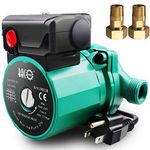 BACOENG 3/4 inch NPT Hot Water Circulation Pump for Floor Heating & Recirculating System w/Connectors