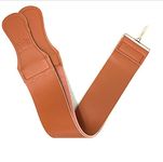 G.B.S Straight Razor Leather Strop Sharpening Strap 2.5" X 23.5" Grain Cowhide- Dual Straps with Swivel Used for Sharpening Razor, Knifes & Kitchen Cutlery Clip, Keeps Your Blade Sharp