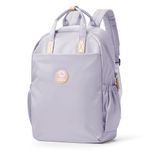 School Backpack for Women,Schoolbag College High School Bag for girls Teen Casual Travel Backpack for School 14 Inch Laptop Backpack Bookbag,Light Purple