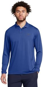Under Armour Men's Performance Polo 3.0 Long Sleeve, (432) Tech Blue / / Black, XX-Large