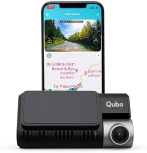 Qubo Car DashCam Pro 3K HDR from Hero Group, 5MP 3K QHD Resolution, Sony IMX335 Sensor, 140° View, 3.2" LCD Display, GPS Logger, WiFi, Emergency Recording, Made in India, Supports Up to 1 TB SD Card