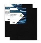 Homestrap Cotton Canvas Board Medium Grain 12 X 16 Inch - Pack of 2 - Black(Featured on Shark Tank)