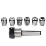 MT3 ER32 M12 Collet Chuck, Router Accessories Set Morse Taper Holder + 6pcs ER32 Spring Collets CNC Milling Tools Engraving Machine