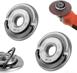 Angle Grinding Tool Flange Nut, M14 Locking Nut & Arbor Nut Kit Quick Lock Angle Grinder Nut Self-Tightening Tool-Free Quick Lock Flange Nut for Disc Replacement (2pcs)